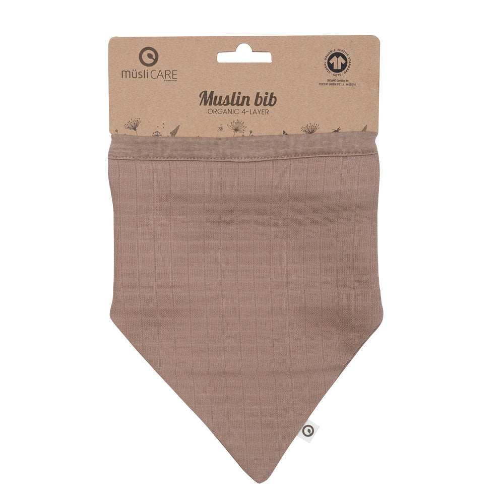 müsli MUSLIN bib Bibs Walnut 017080802