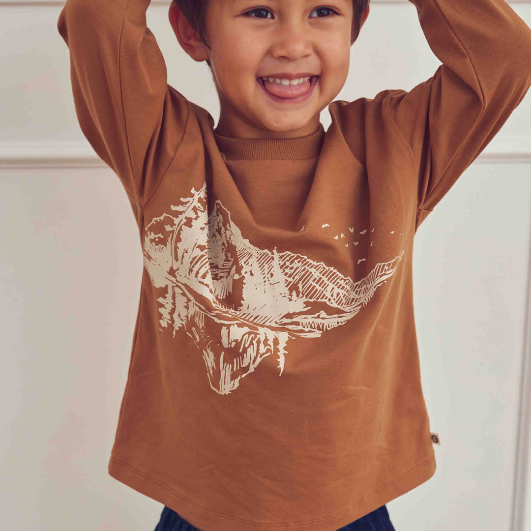 müsli Mountain L/S T L_S Tee Cashew 018103003