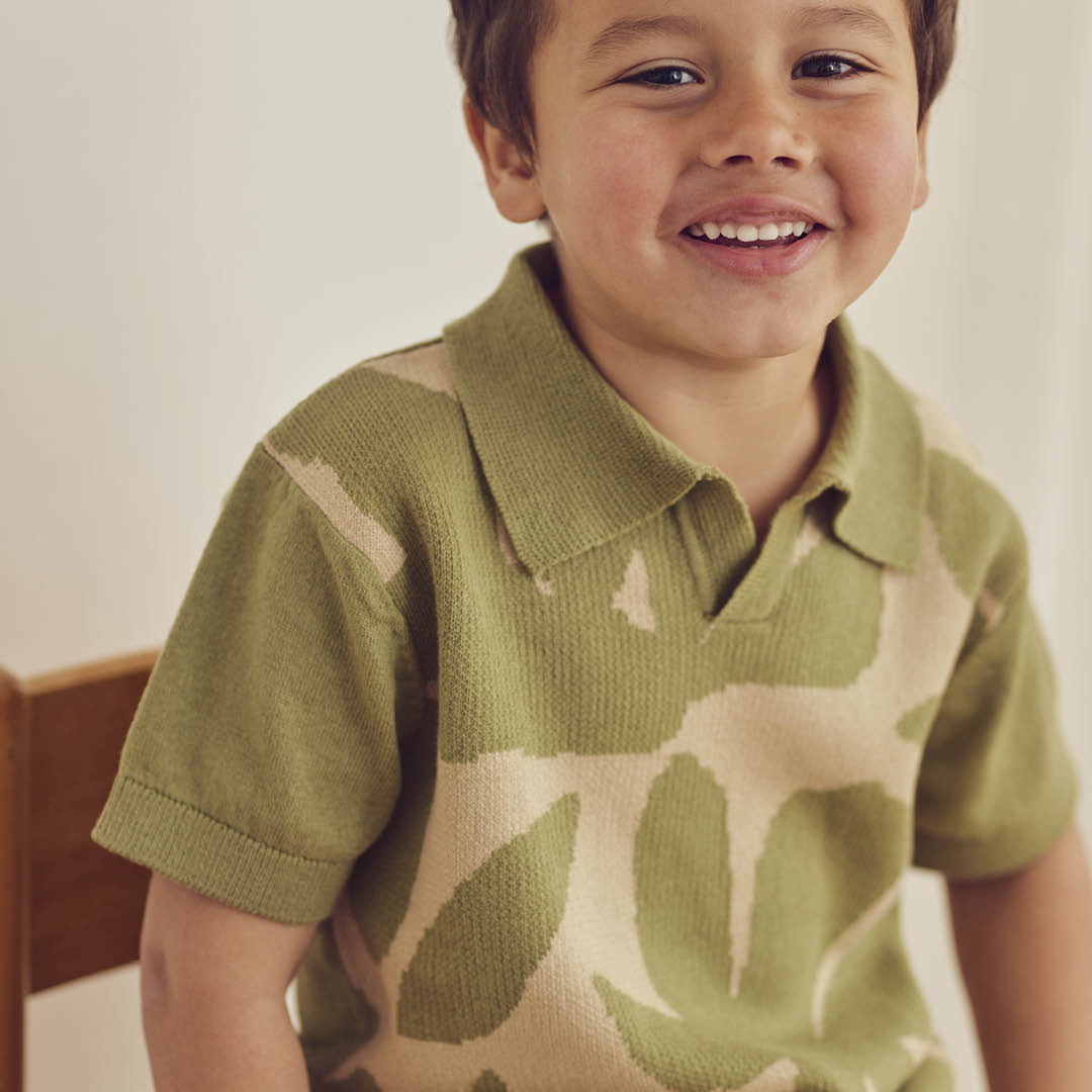 müsli NATURES IMPRINT knit polo S_S Tee Spring 017052501