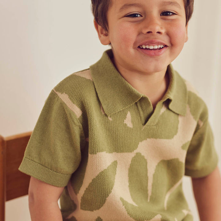 müsli NATURES IMPRINT knit polo S_S Tee Spring 017052501