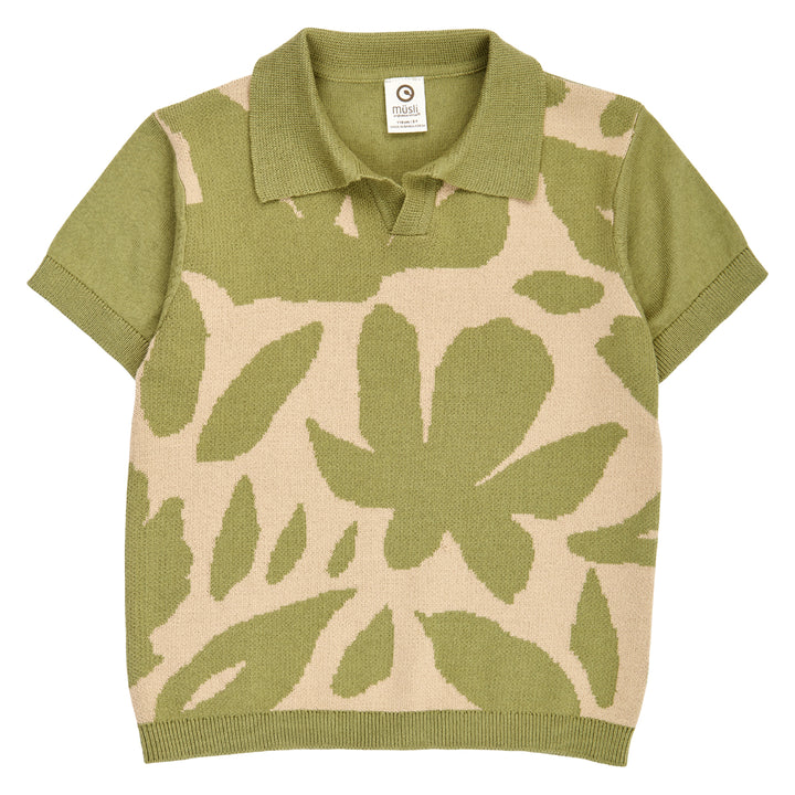 müsli NATURES IMPRINT knit polo S_S Tee Spring 017052501