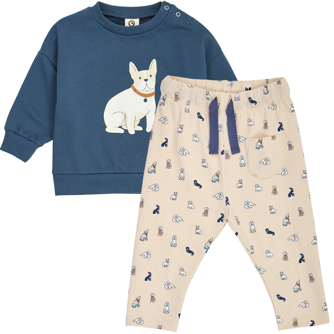 müsli Old English Baby Set Pants Oak/ Walnut/ Navy 690000337