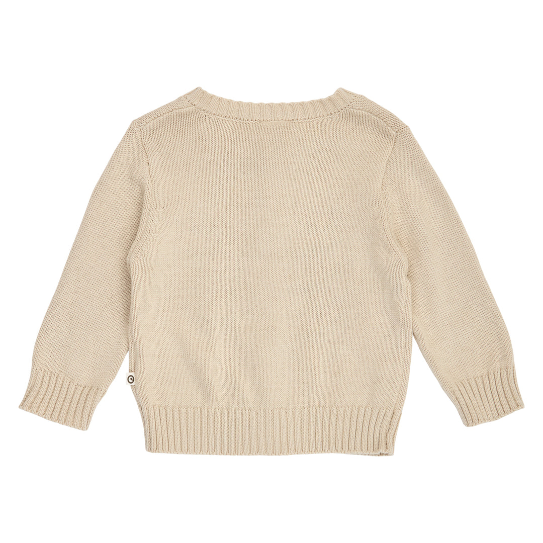 müsli Old English Knit Cardigan Baby L_S Tee Oak 013040001