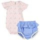 müsli PICNIC 2-piece set Bodystockings Primrose/ Shell blue/ Tofu 690000304