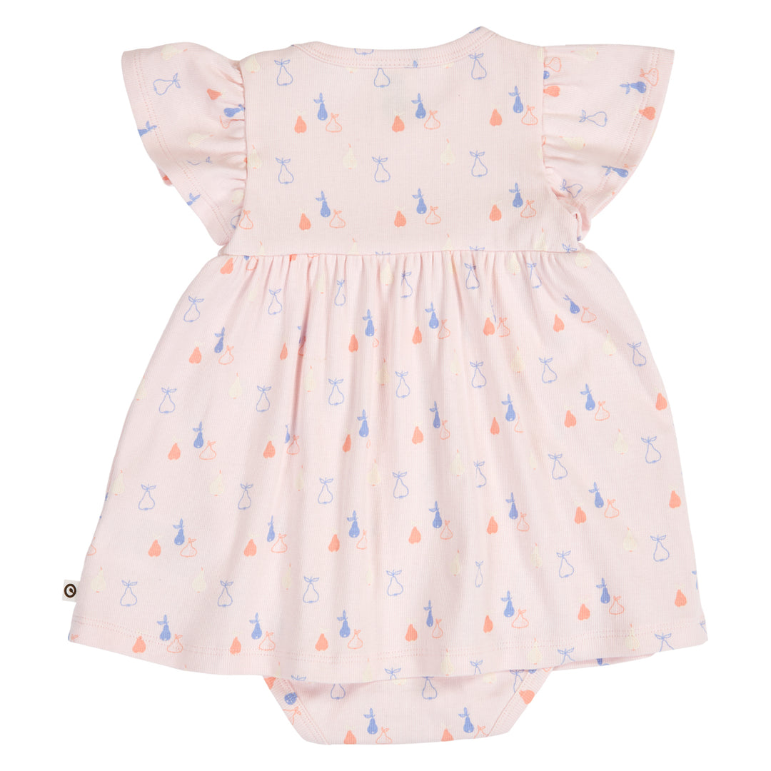 müsli PICNIC RIB frill dress body Bodystockings Primrose/ Shell blue/ Tofu 690000304
