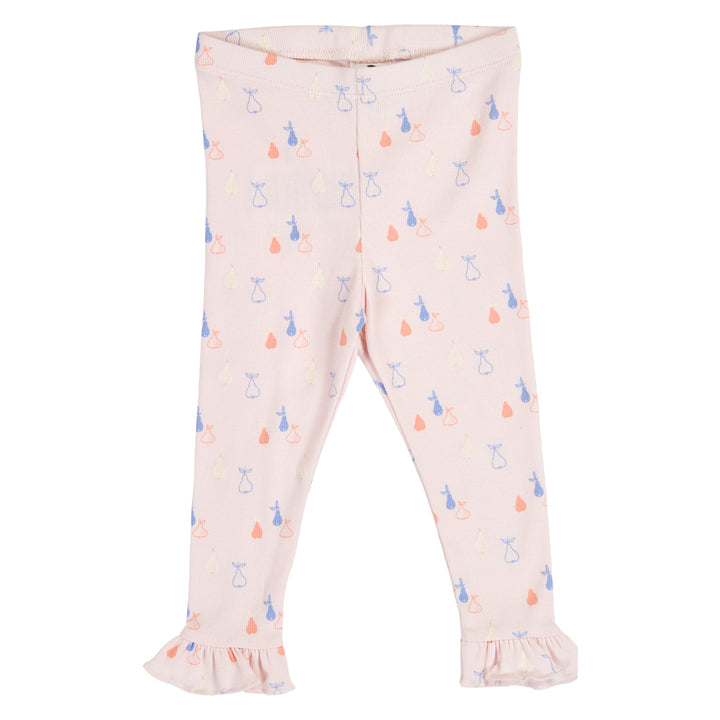müsli PICNIC RIB frill leggings Leggings Primrose/ Shell blue/ Tofu 690000304