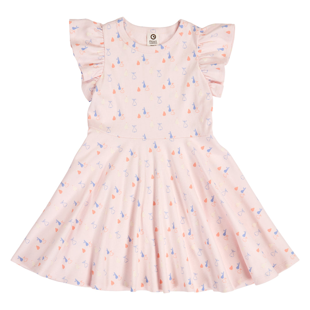 müsli PICNIC RIB swing dress Dress Primrose/ Shell blue/ Tofu 690000304