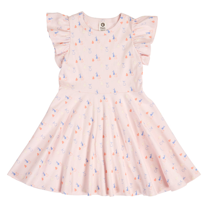 müsli PICNIC RIB swing dress Dress Primrose/ Shell blue/ Tofu 690000304