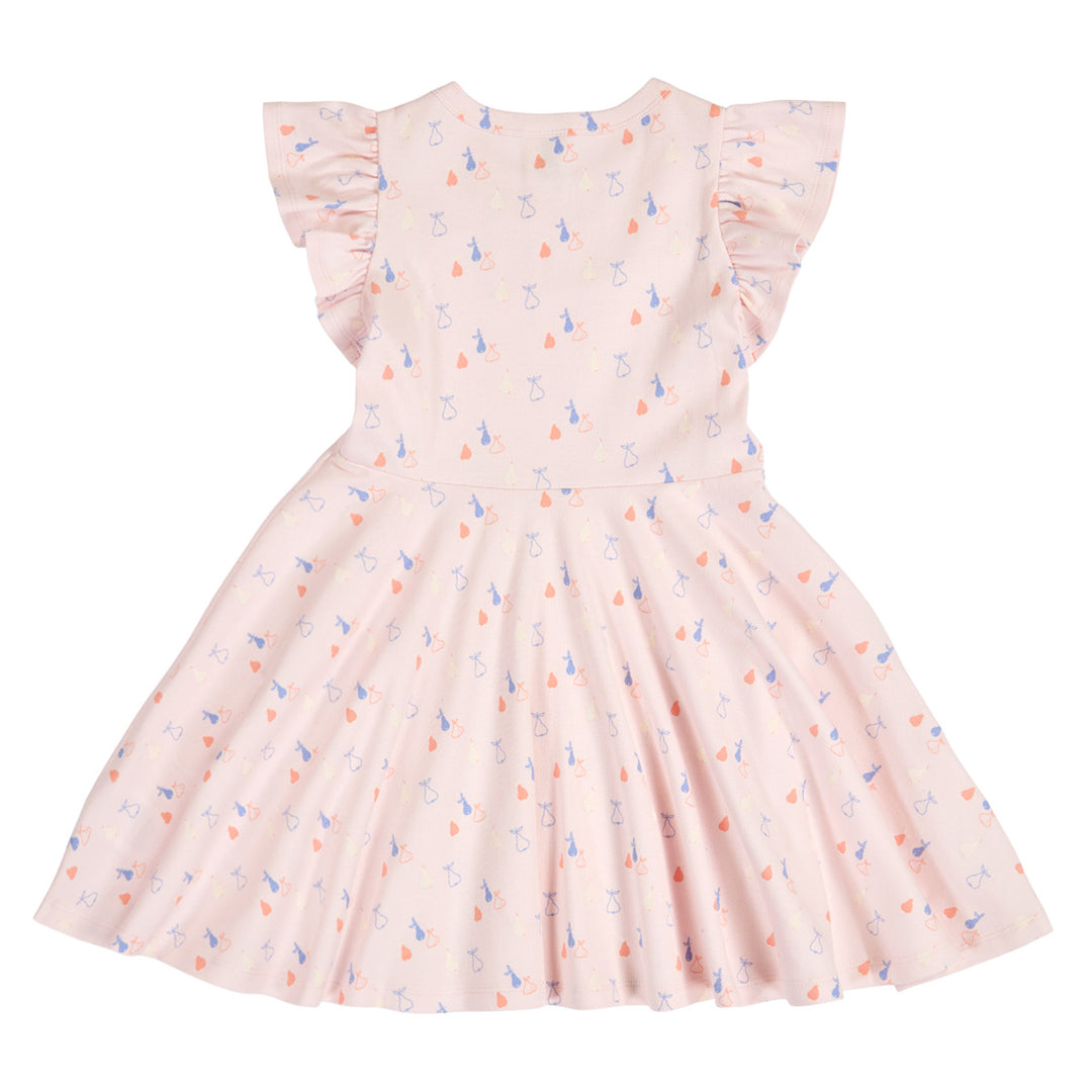 müsli PICNIC RIB swing dress Dress Primrose/ Shell blue/ Tofu 690000304
