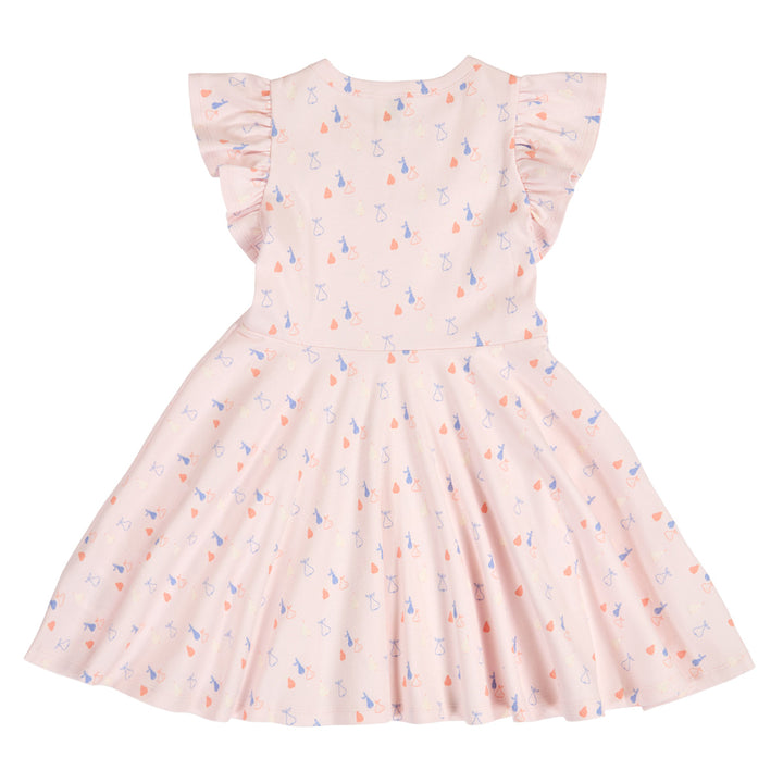 müsli PICNIC RIB swing dress Dress Primrose/ Shell blue/ Tofu 690000304