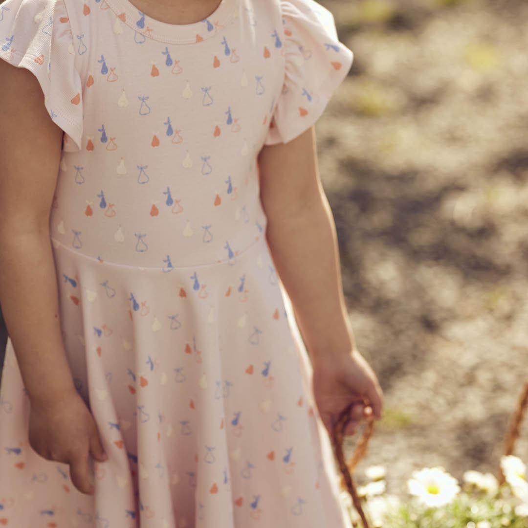 müsli PICNIC RIB swing dress Dress Primrose/ Shell blue/ Tofu 690000304