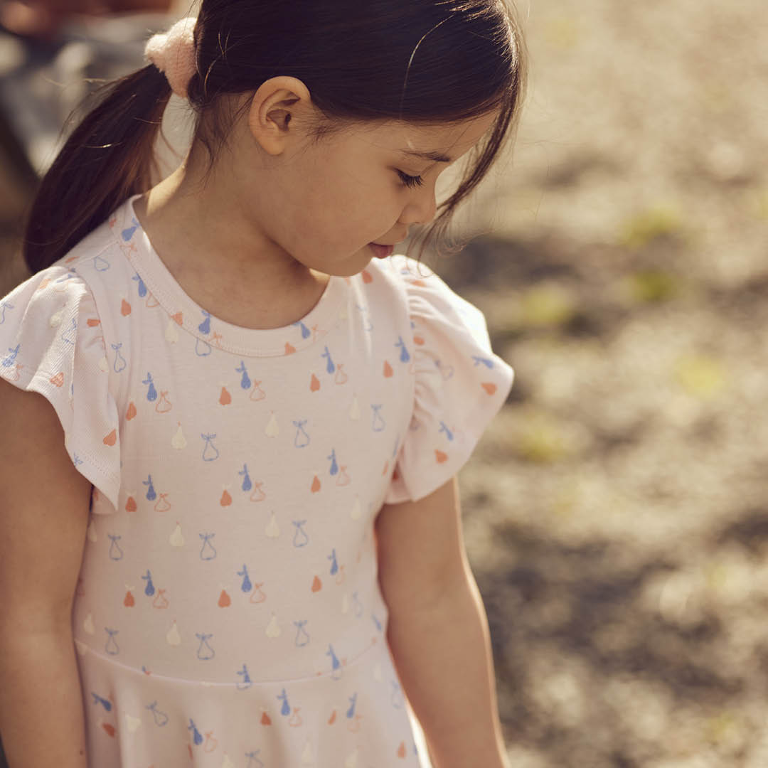 müsli PICNIC RIB swing dress Dress Primrose/ Shell blue/ Tofu 690000304