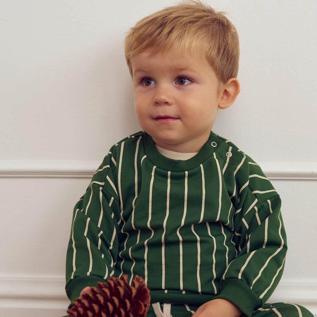 müsli PINSTRIPE sweatshirt L_S Tee Green gables/ Oak 690000266