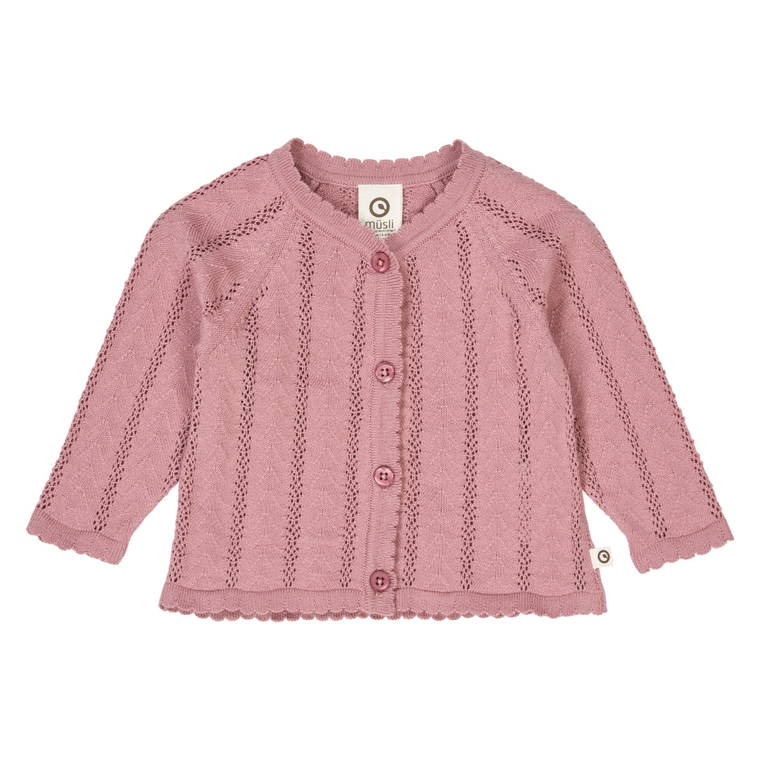 müsli POINTELLE KNIT cardigan L_S Tee Nostalgia Rose 017151200