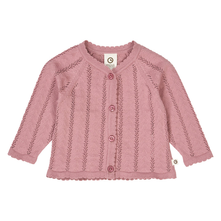 müsli POINTELLE KNIT cardigan L_S Tee Nostalgia Rose 017151200