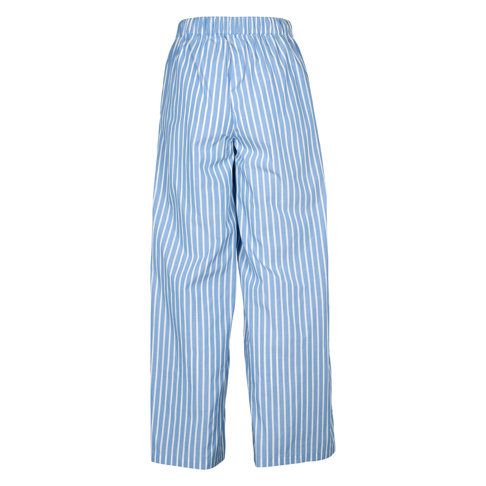 Conservandum POPLIN STRIPE wide leg pants Pants Balsam cream/ Yes blue 690000276