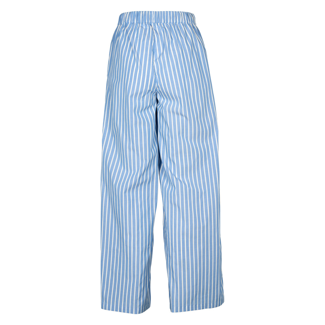 Conservandum POPLIN STRIPE wide leg pants Pants Balsam cream/ Yes blue 690000276