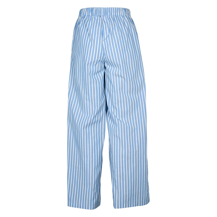 Conservandum POPLIN STRIPE wide leg pants Pants Balsam cream/ Yes blue 690000276
