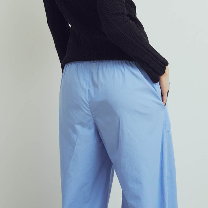 Conservandum POPLIN button pants Pants Shell blue 016392901