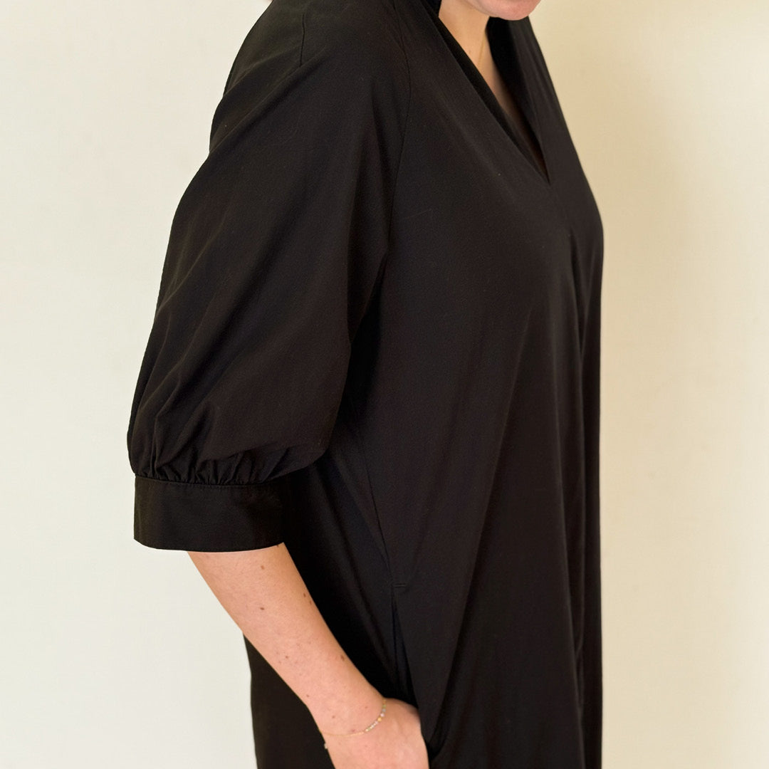 Conservandum POPLIN dress Dress Black 019400706