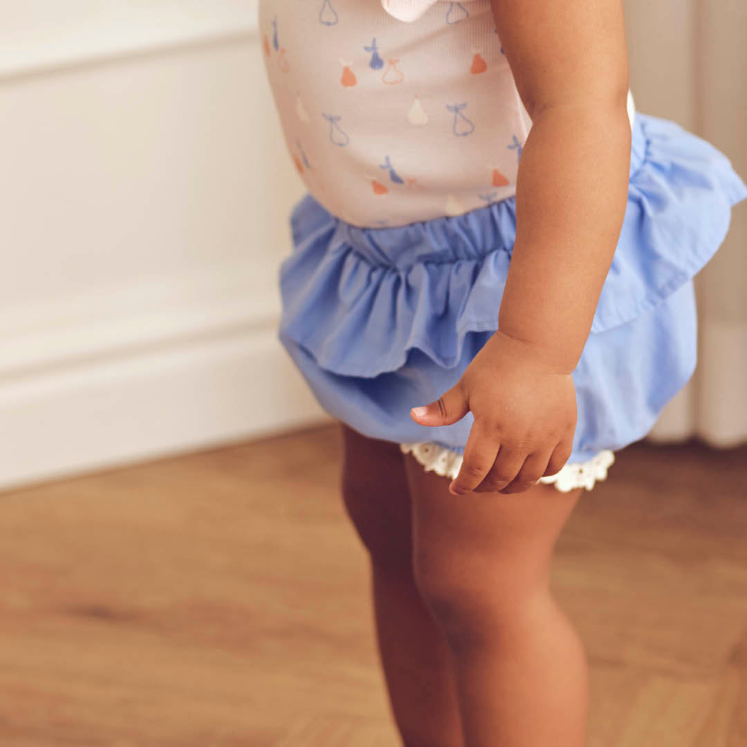 müsli POPLIN frill bloomers Pants Shell blue 016392901