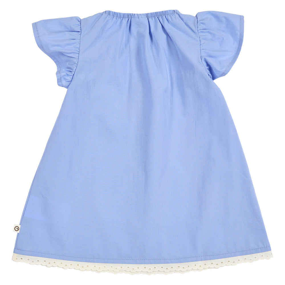 müsli POPLIN frill dress Dress Shell blue 016392901