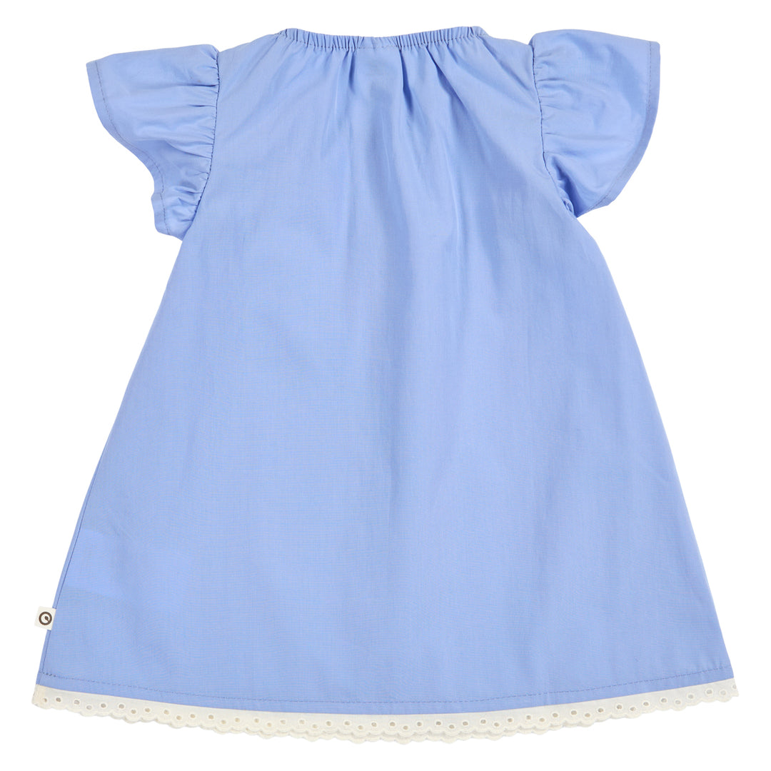 müsli POPLIN frill dress Dress Shell blue 016392901