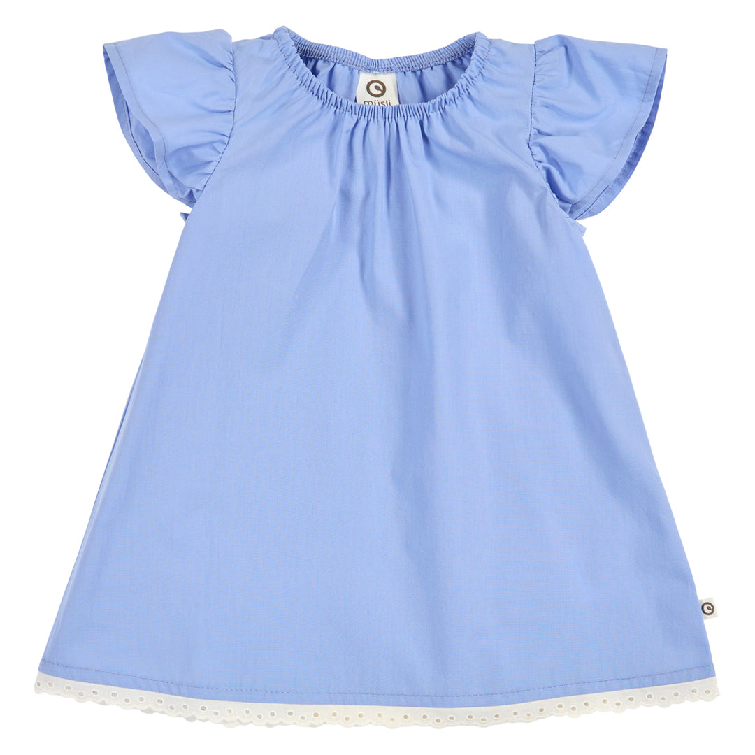 müsli POPLIN frill dress Dress Shell blue 016392901