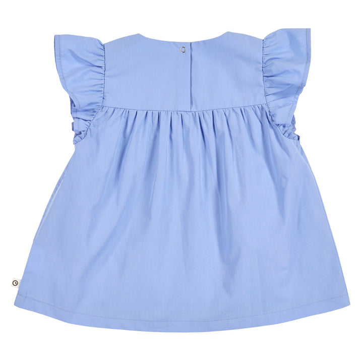 müsli POPLIN frill top S_S Tee Shell blue 016392901