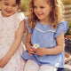 müsli POPLIN frill top S_S Tee Shell blue 016392901