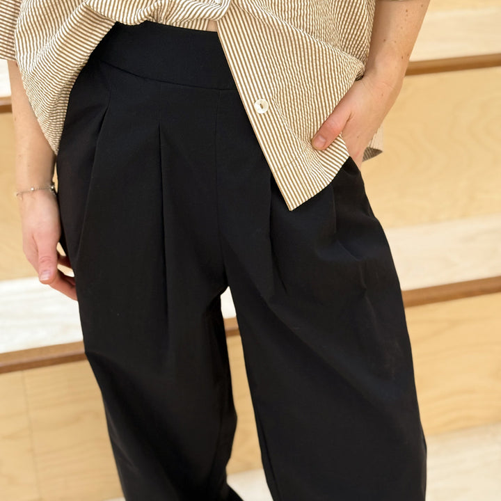 Conservandum POPLIN pocket pants Pants Black 019400706