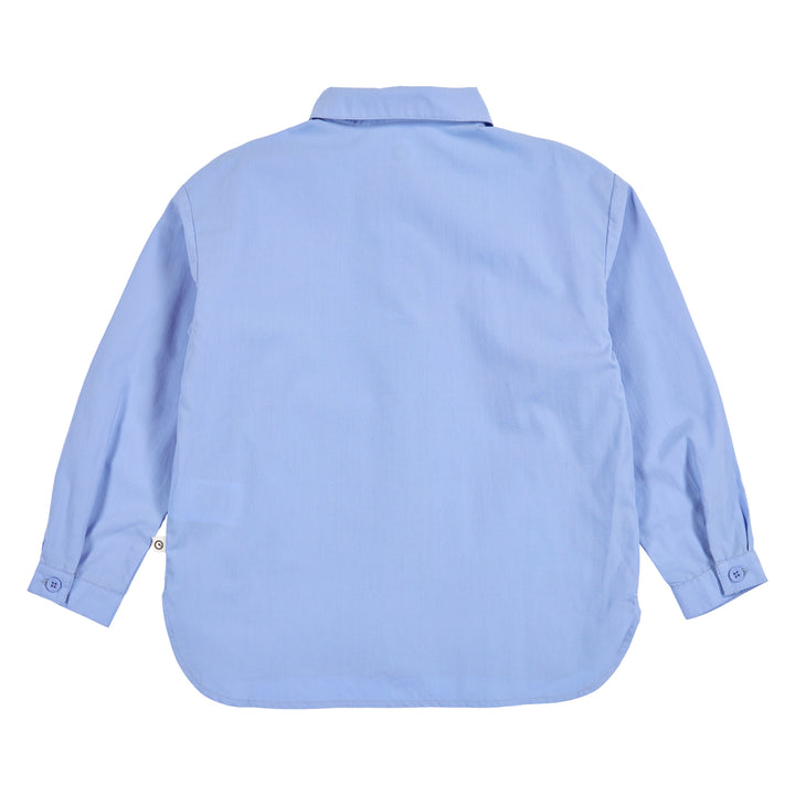 müsli POPLIN shirt L_S Tee Shell blue 016392901