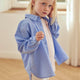 müsli POPLIN shirt L_S Tee Shell blue 016392901