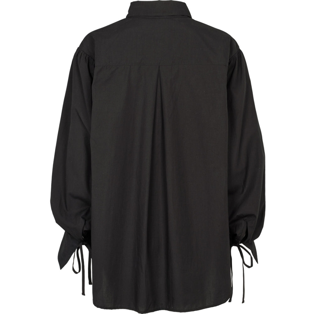 Conservandum POPLIN shirt S_S Tee Black 019400706