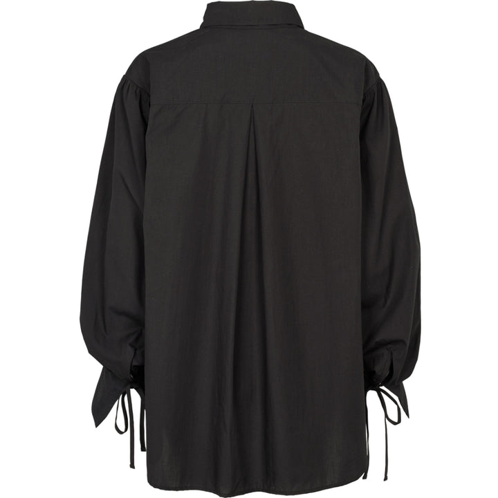 Conservandum POPLIN shirt S_S Tee Black 019400706