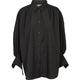 Conservandum POPLIN shirt S_S Tee Black 019400706