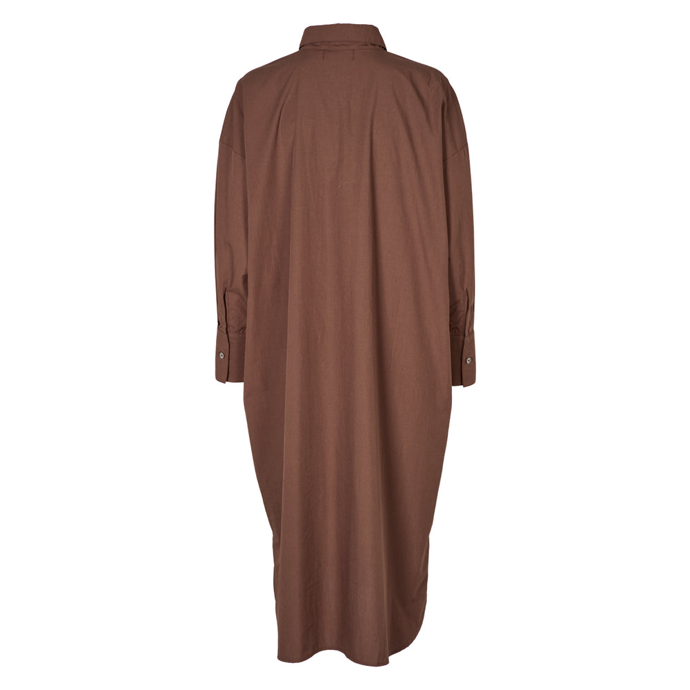 Conservandum POPLIN shirt dress Dress French Roast 019101200