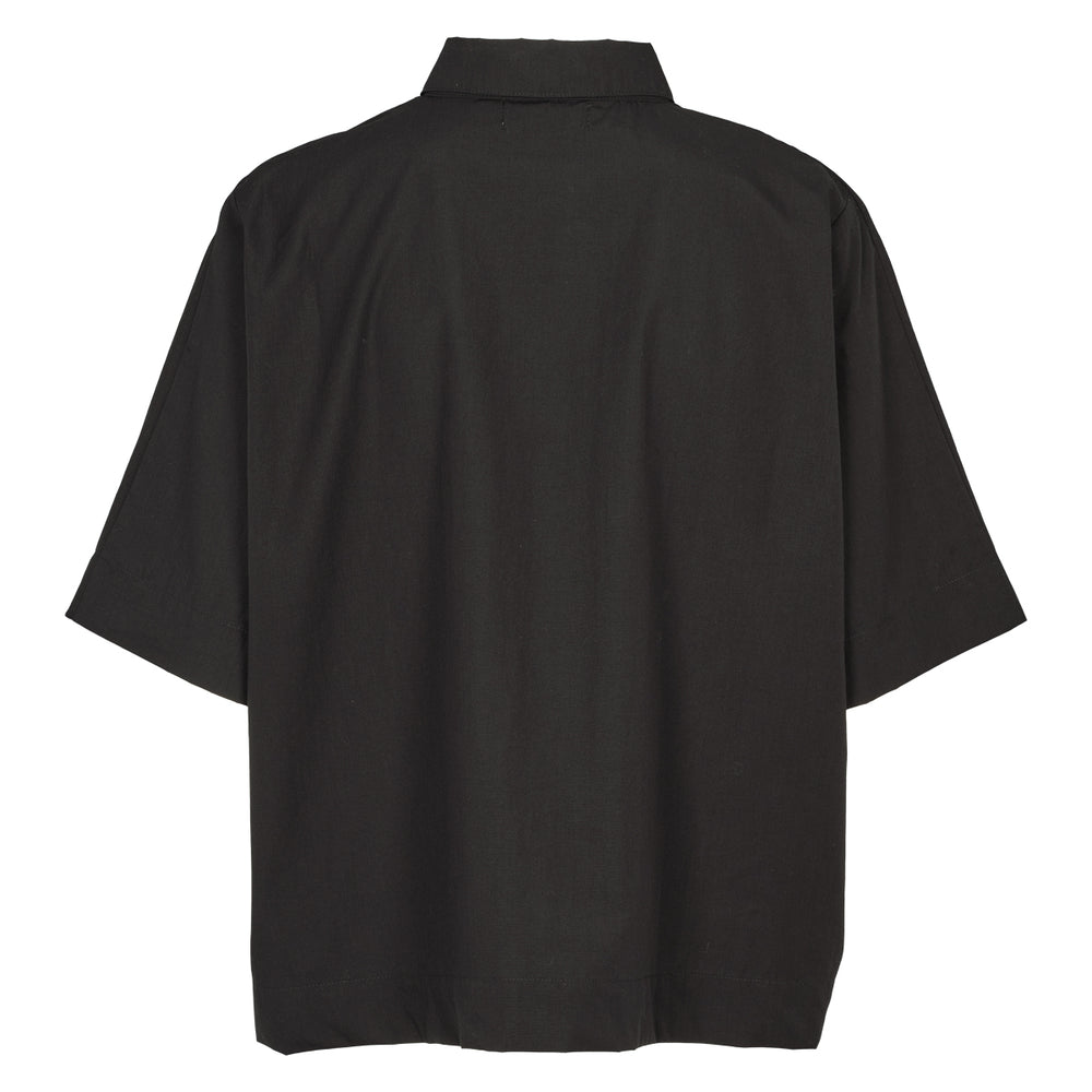 Conservandum POPLIN short shirt S_S Tee Black 019400706