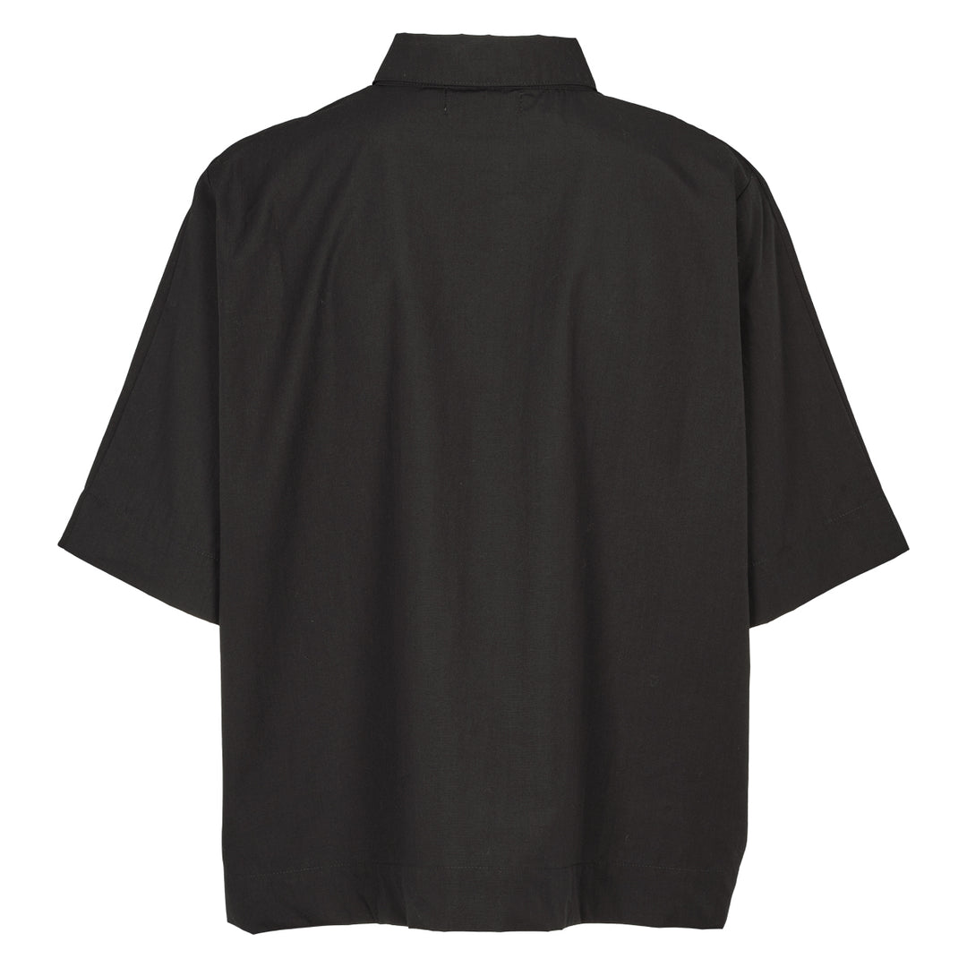 Conservandum POPLIN short shirt S_S Tee Black 019400706