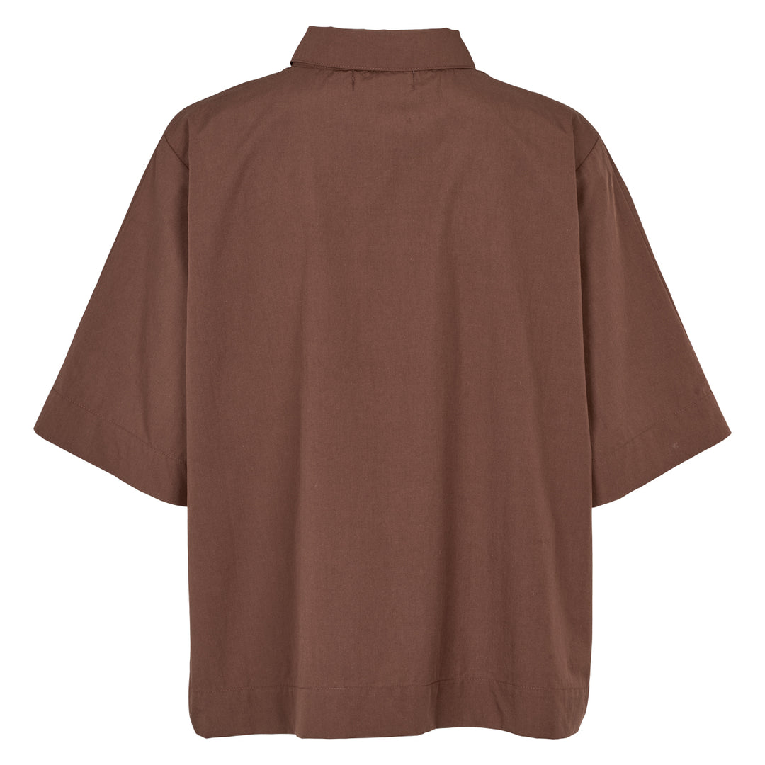Conservandum POPLIN short shirt S_S Tee French Roast 019101200