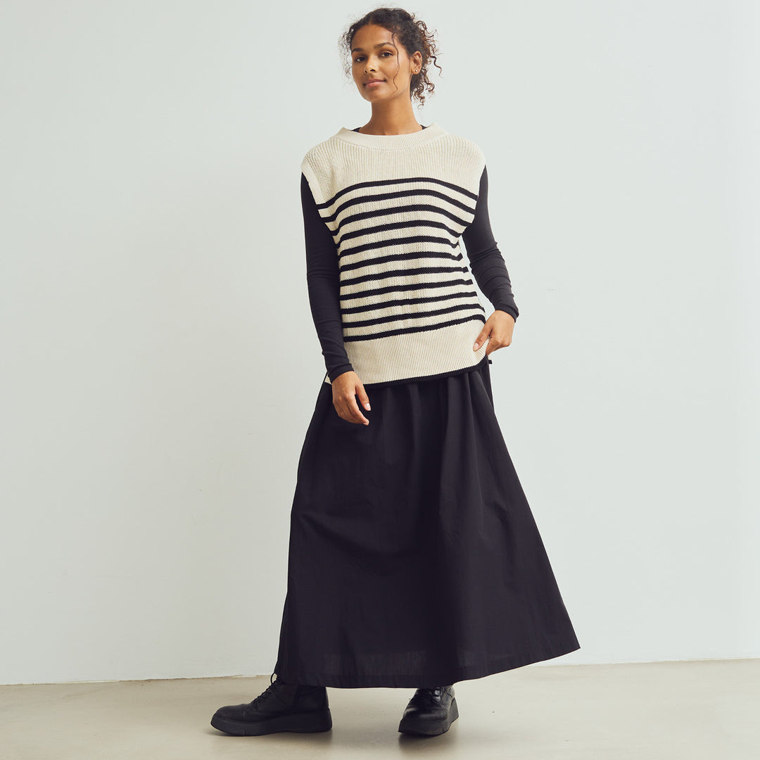 Conservandum POPLIN skirt Skirts Black 019400706