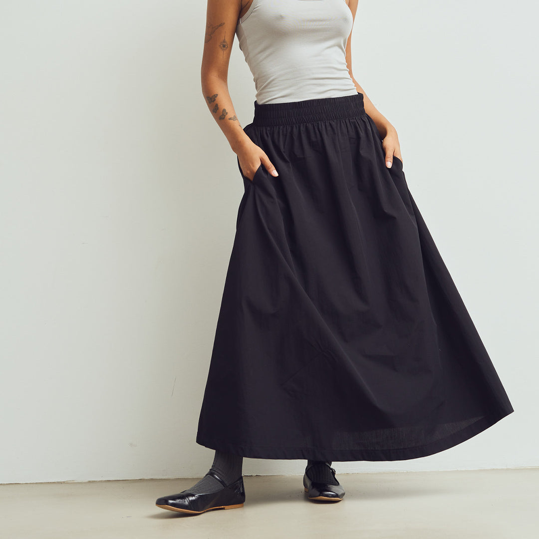 Conservandum POPLIN skirt Skirts Black 019400706