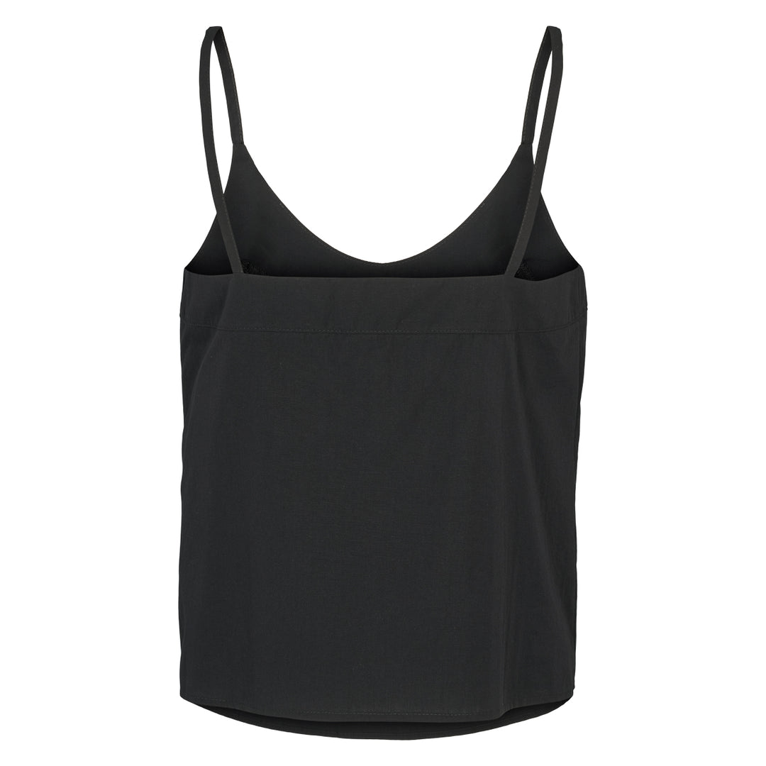 Conservandum POPLIN strap top S_S Tee Black 019400706