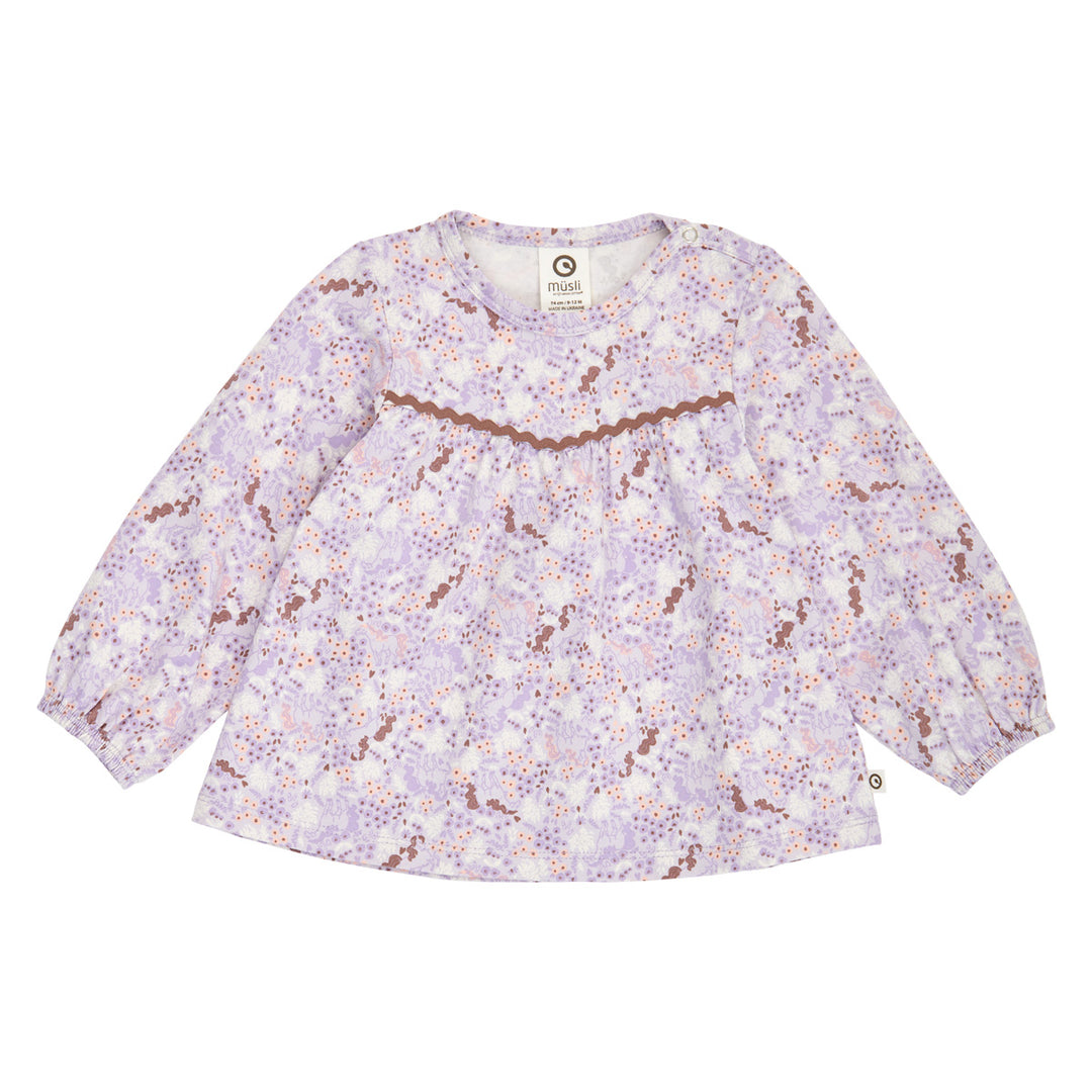 müsli PRAIRIE wide fit top L_S Tee Bloom/ Tofu/ Pecan 690000310