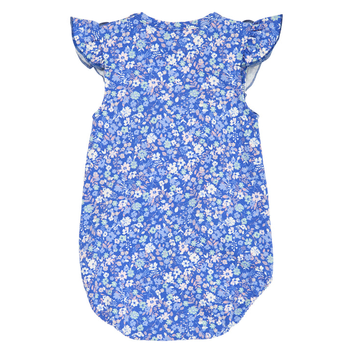 müsli PRIMROSE floral frill body Bodystockings Azure blue/ Nectar/ Tofu 690000307