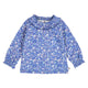 müsli PRIMROSE floral frill collar top L_S Tee Azure blue/ Nectar/ Tofu 690000307