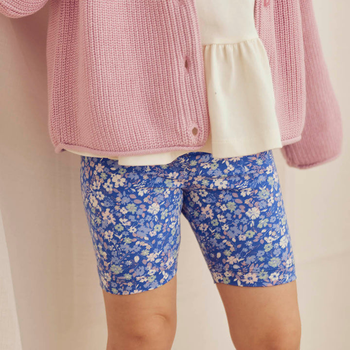 müsli PRIMROSE floral printed tights Leggings Azure blue/ Nectar/ Tofu 690000307
