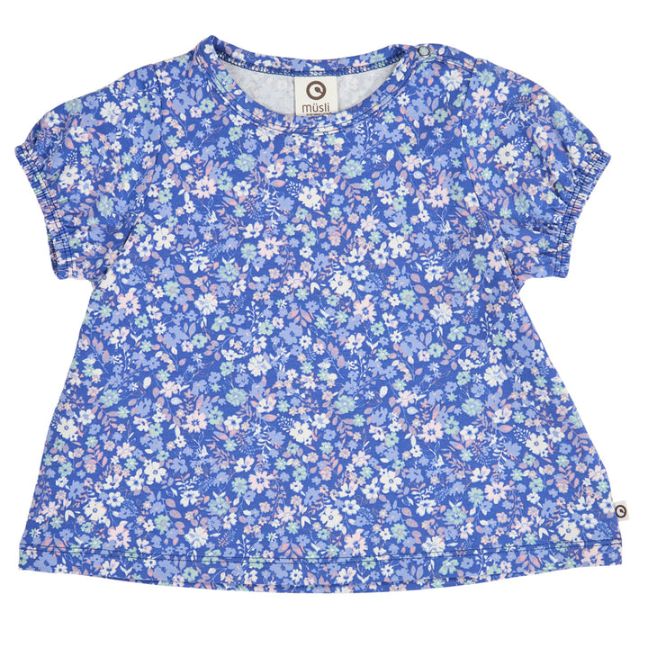 müsli PRIMROSE floral wide fit top S_S Tee Azure blue/ Nectar/ Tofu 690000307