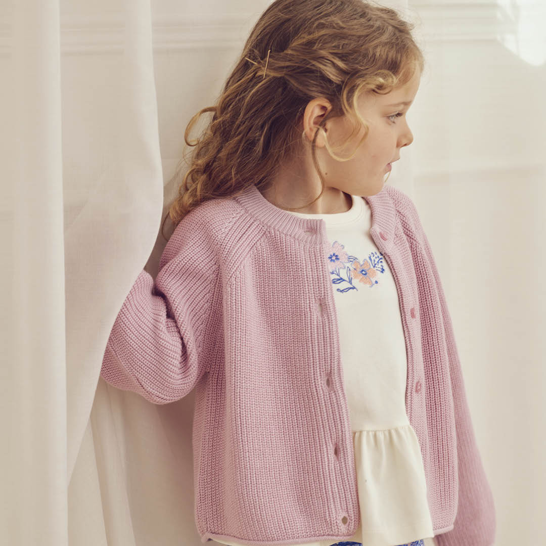 müsli PRIMROSE knitted raglan cardigan L_S Tee Nectar 014230502