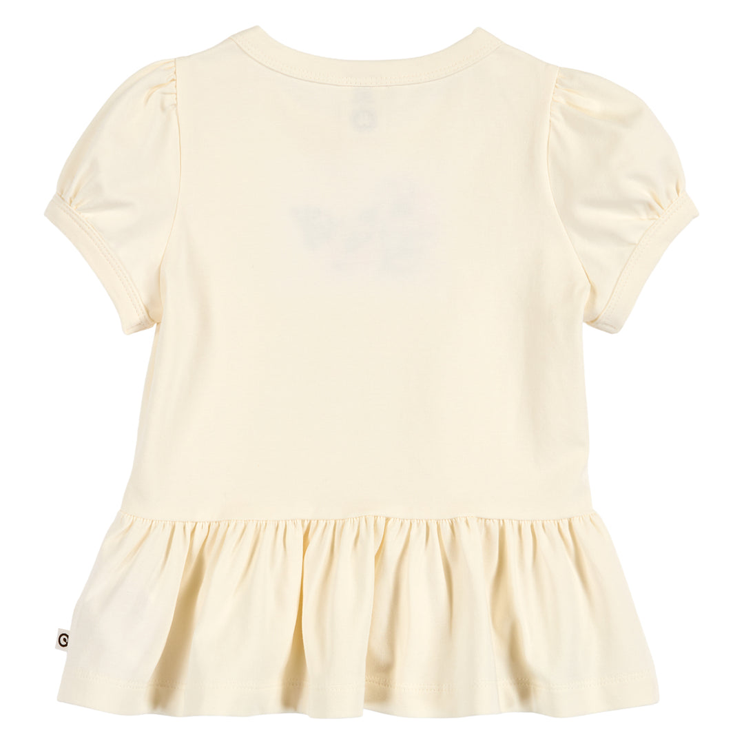 müsli PRIMROSE peplum top with flowers S_S Tee Tofu 011480102
